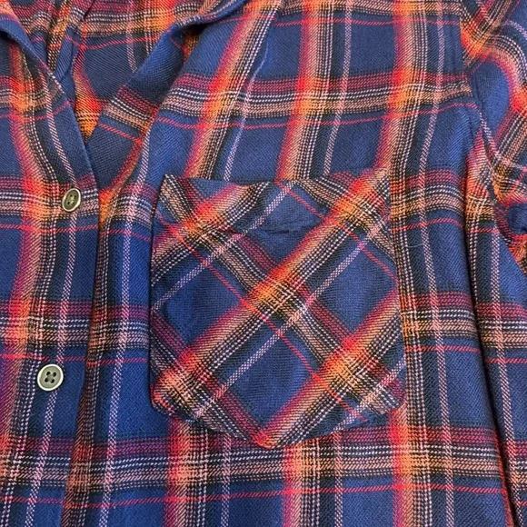 Cloth & Stone Anthropologie plaid button down long sleeve - Picture 3 of 6
